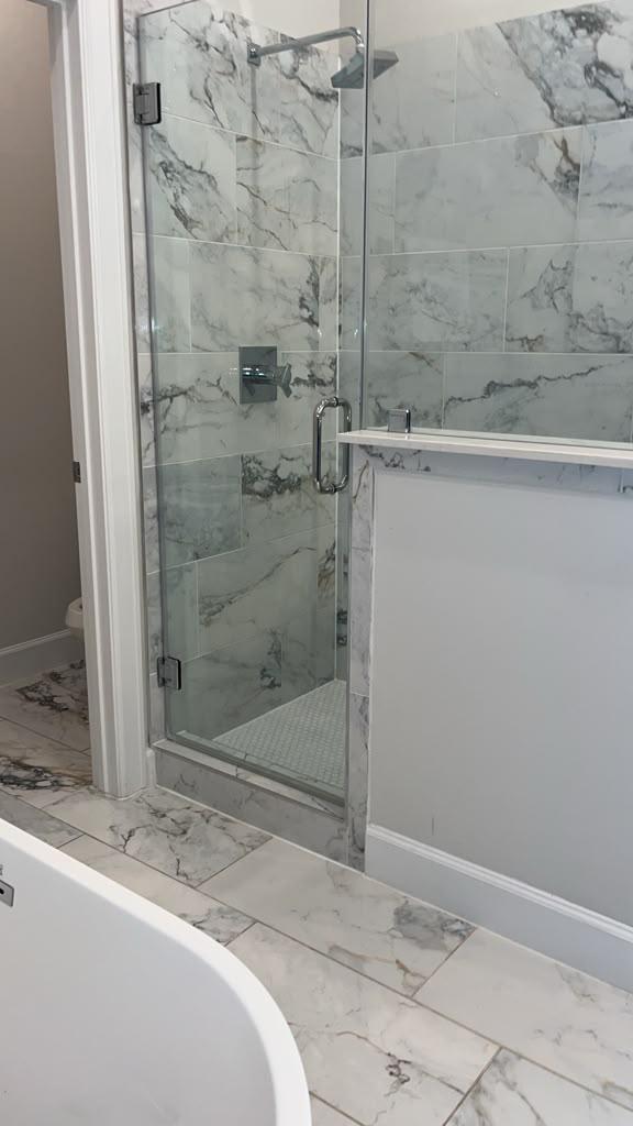 Bathrooms and living spaces