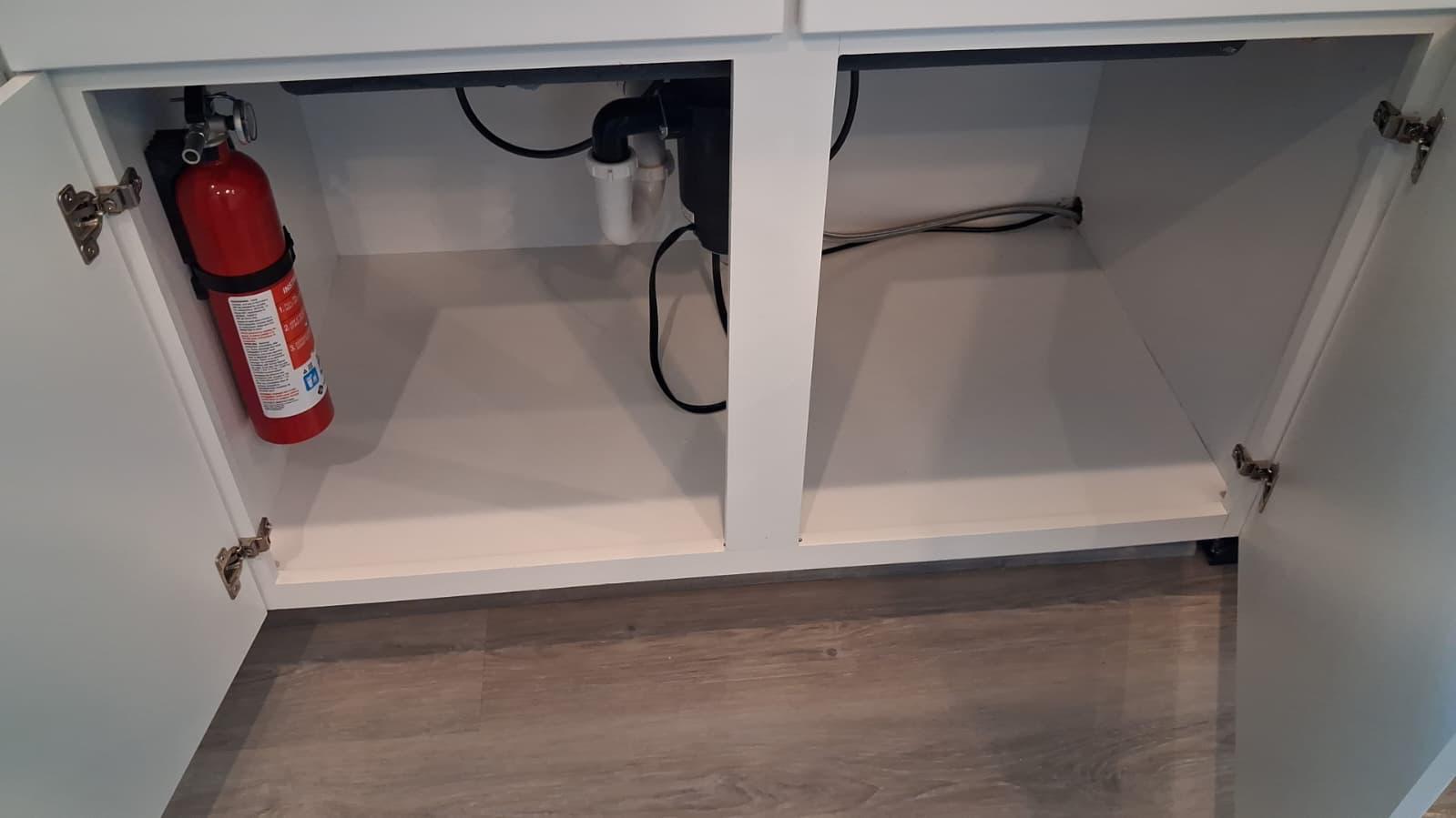 Cabinets and interior cleaning